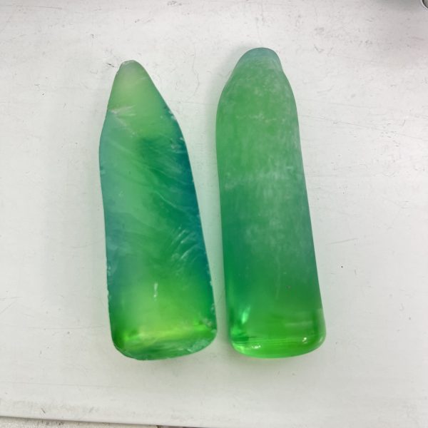 1kg Synthetic Corundum Blue Green Sapphire Rough Stone - 图片 5