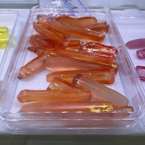 1kg Synthetic Corundum Orange Sapphire Rough Stone - 图片 4