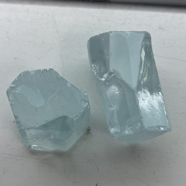 1KG Ice Blue Cubic Zirconia Rough Stone - 图片 2