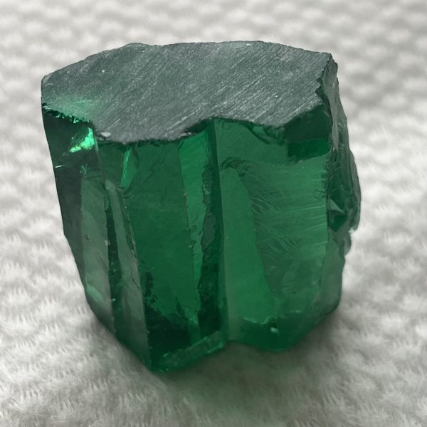 1kg Cubic Zirconia Synthetic Gems Rough Green Emerald Stone - 图片 2