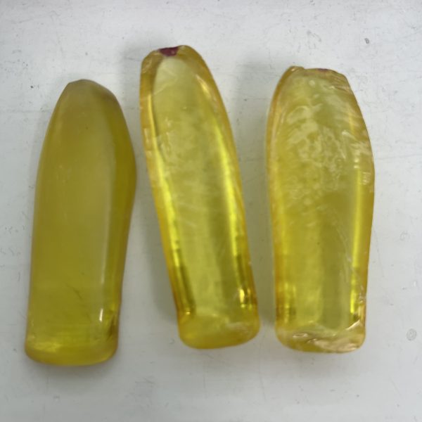 1kg Synthetic Corundum Yellow Sapphire Uncut Rough Stone - 图片 4