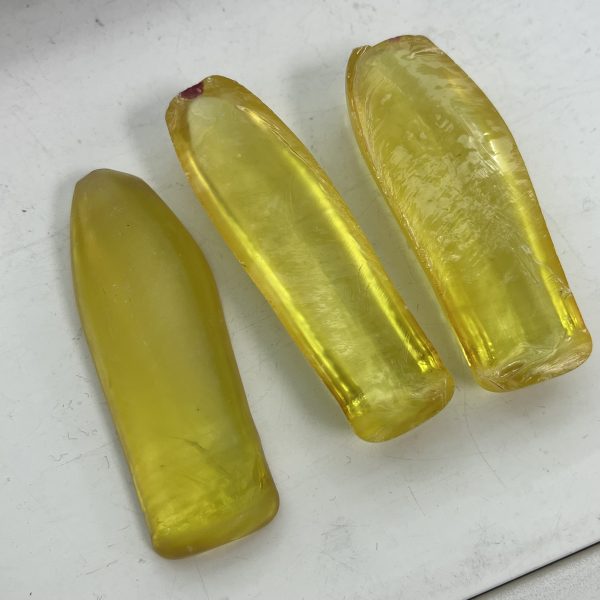 1kg Synthetic Corundum Yellow Sapphire Uncut Rough Stone - 图片 5