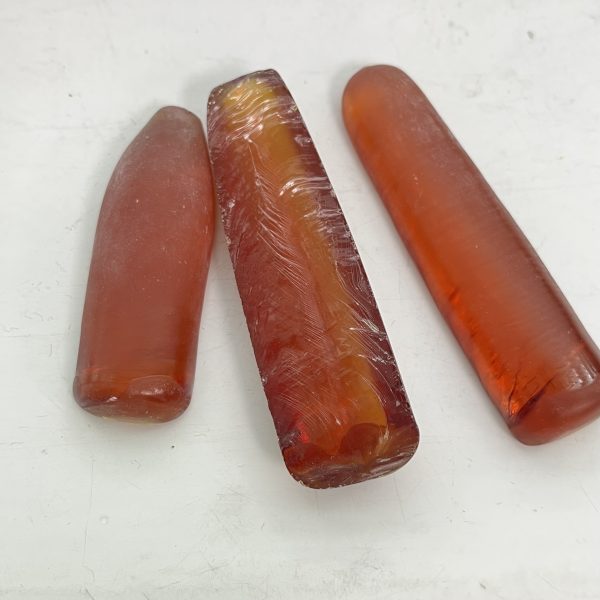 1kg Synthetic Corundum Orange Sapphire Uncut Rough Stone - 图片 2