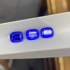 1pc Cushion Cut 8*10mm Lab Grown Cobalt Spinel Stone
