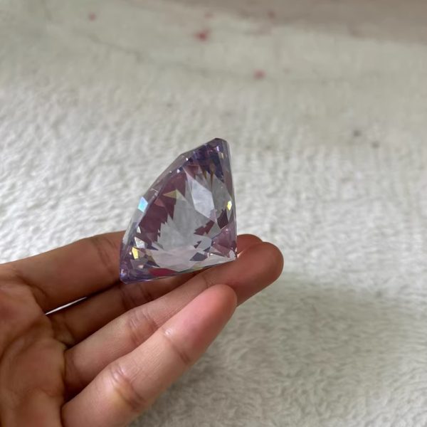 50mm Round Cut Cubic Zirconia Gemstone - 图片 6