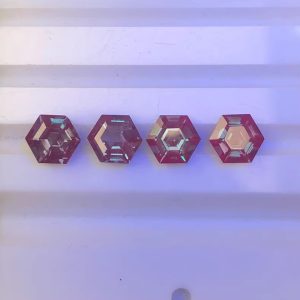 6MM 1.1ct Lab Grown Hexagon Cut Alexandrite Stone