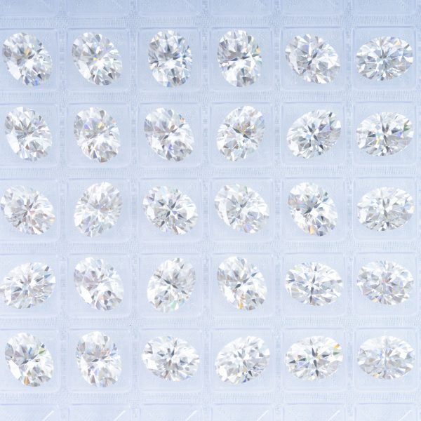 5*7mm Oval Moissanite Uncut Stone - Passed The Drill Pen Test - 图片 2