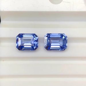 8X10MM Lab Grown Sapphire Octagon Cut Cornflowers Blue Sapphire Stone