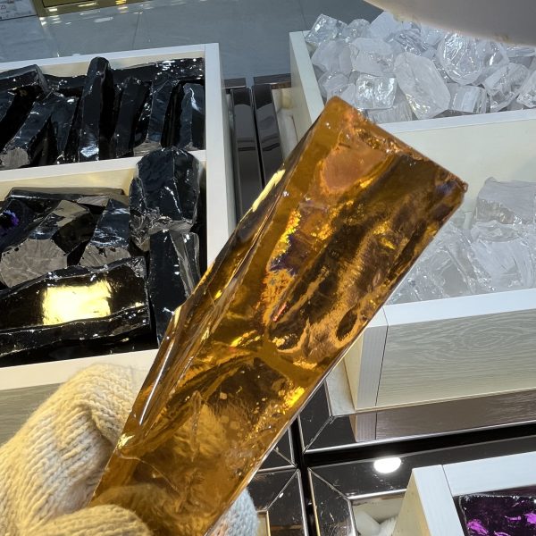 1kg Rose Rose Yellow Cubic Zirconia for Gems Making - 图片 3