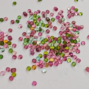 20PCS/Lot 5mm Loose Gemstone Round Cut Gems Tourmaline