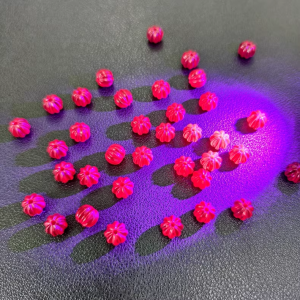 1/Pcs 10mm Cultivating Ruby Pumpkin Bead Shaped Natural Gemstones