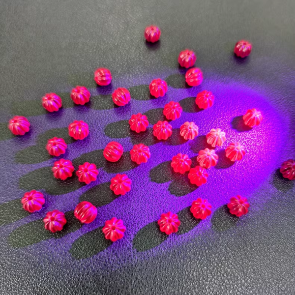 1/Pcs 10mm Cultivating Ruby Pumpkin Bead Shaped Natural Gemstones