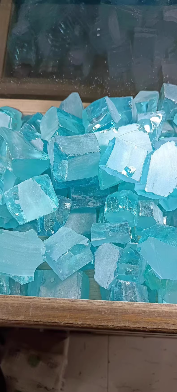 200g Blue Paraiba Zircon Raw Stone Unprocessed Gemstone - 图片 3