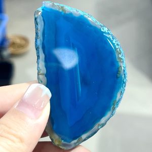 Natural Agates Slices No Hole Irregular Flat Agates Stone Cards Druzy Geode Slice for Art Decor DIY Name/Wedding Card 50-80mm