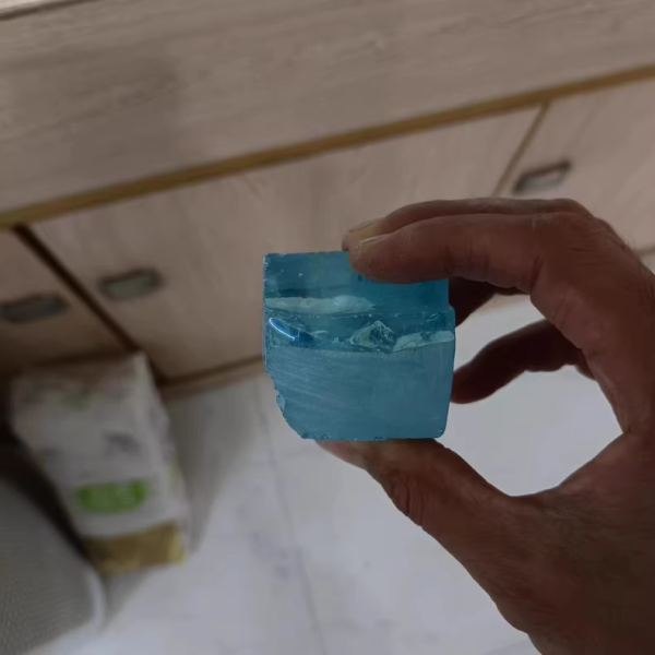 200g Blue Paraiba Zircon Raw Stone Unprocessed Gemstone - 图片 4
