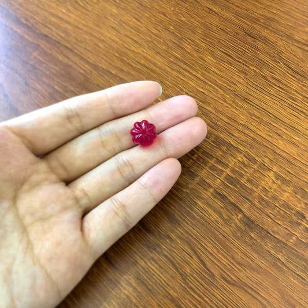 1/Pcs 12mm Cultivating Ruby Pumpkin Bead Shaped Natural Gemstones - 图片 6