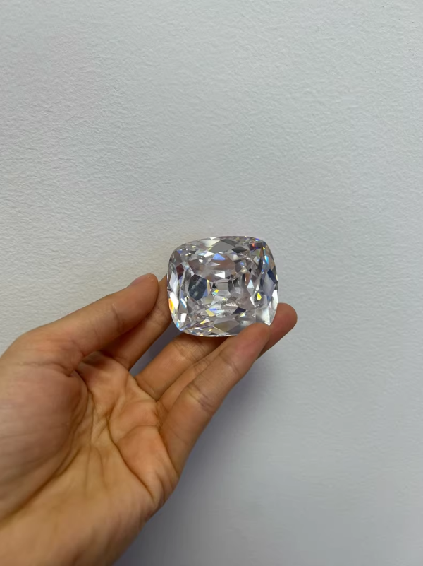 40X45mm Synthetic Rectangular Pillow Shaped Zircon Gemstone Shining Gemstone