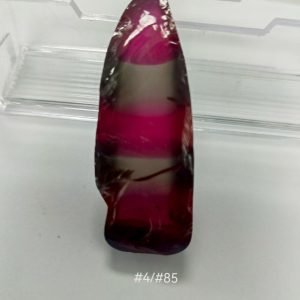 100g/lot Rough Uncut Mixcolor Corundum Synthetic Bi Color Gemstone Rough Material 4-85