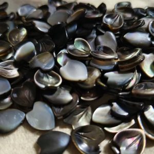 20PCS Natrual White Mother Of Pearl Heart Cabochon Natural Shell Loose Gems For Jewelry Make