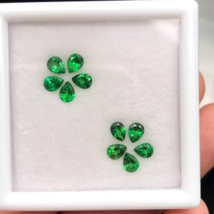 Small Masterpiece Natural Tsavorite Pear Cut 3X4mm Loose Gemstone Suitable For Earrings Rings And Jewelry Items