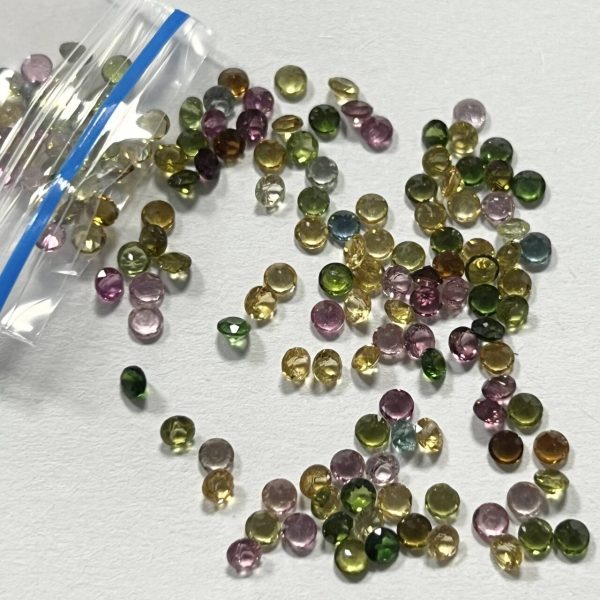 30Pcs/3mm Natural Tourmaline Grade Round Cut Tourmaline Gemstone - 图片 6