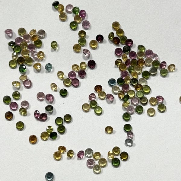 30Pcs/3mm Natural Tourmaline Grade Round Cut Tourmaline Gemstone - 图片 5