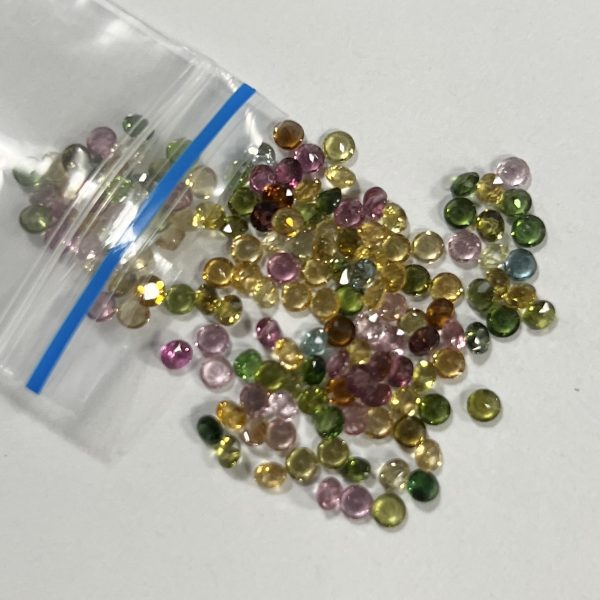 30Pcs/3mm Natural Tourmaline Grade Round Cut Tourmaline Gemstone - 图片 3