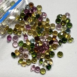 30Pcs/3mm Natural Tourmaline Grade Round Cut Tourmaline Gemstone