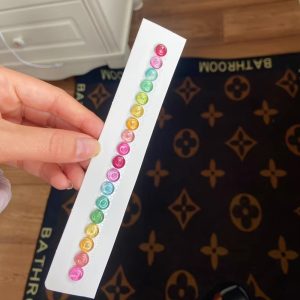Beautiful Colours Round Cut 8mm 18Pcs Tourmaline Jade Donut Natural ForRing Loose Gemstone Wearing A Bracelet