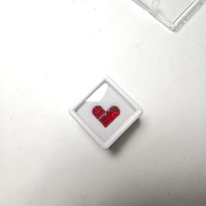 6x6mm Hot Selling Loose Item Heart Laboratory Lab Grown  Red Ruby Gemstone Wearing Fashionable Jewelry And Accessories