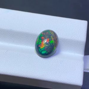 10X13mm Natural Opal Loose Gemstone Oval Fire Color Ring Face Flat Colorful Gemstone Cabochons Ring Setting DIY Jewelry