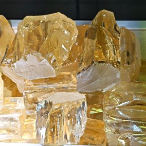 250g/Bag Light Yellow High Quality Cubic Zirconia Unprocessed Raw Material Gemstone Raw Material Beautiful Color Various Sizes DIY