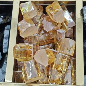 500g/Bag Light Yellow Cubic Zirconia Unprocessed Raw Material Gemstone Raw Material Beautiful Color Various Sizes DIY