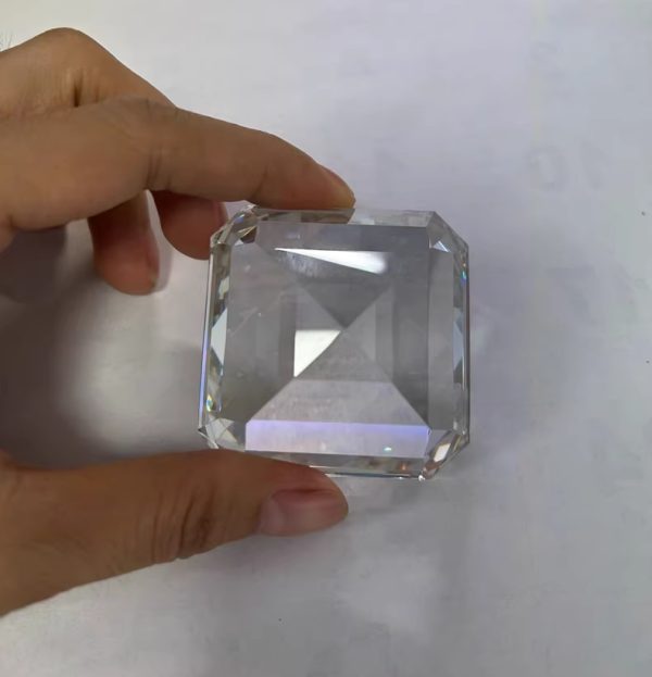 50x50mm Asscher Cut Cubic Zirconia Stone - 图片 2