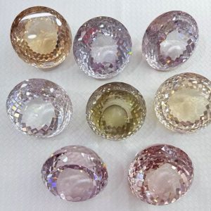 Jumbo Size 120mm1pc AAAAA Quality Round Cut White Sapphires Stone Synthetic Gems