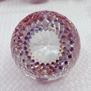 Jumbo Size 120mm1pc AAAAA Quality Round Cut Pink Sapphires Stone Synthetic Gems