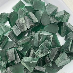 30Ct/Lot Lab Grown Hydrothermal Emerald Rough for Cuttings Gemstones