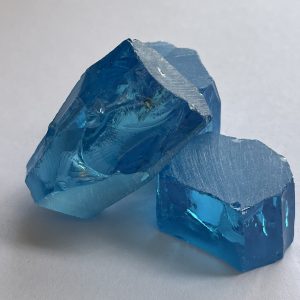 82.4g/Lot Excellent Uncut Sea Blue Cubic Zirconia Gems Uncut Rough Stone for DIY Gemstone
