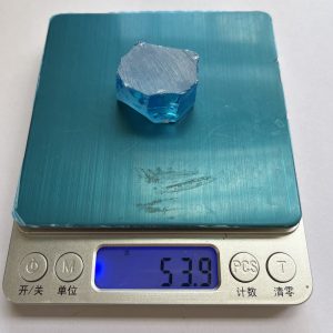 53.9g/Lot Excellent Uncut Sea Blue Cubic Zirconia Gems Uncut Rough Stone for DIY Gemstone