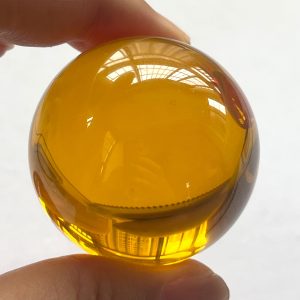 Dia 40mm Solid Color Synthetic Zircon Gemstone Transparent Decoration Fish Tank Balls DIY Game Art Pieces